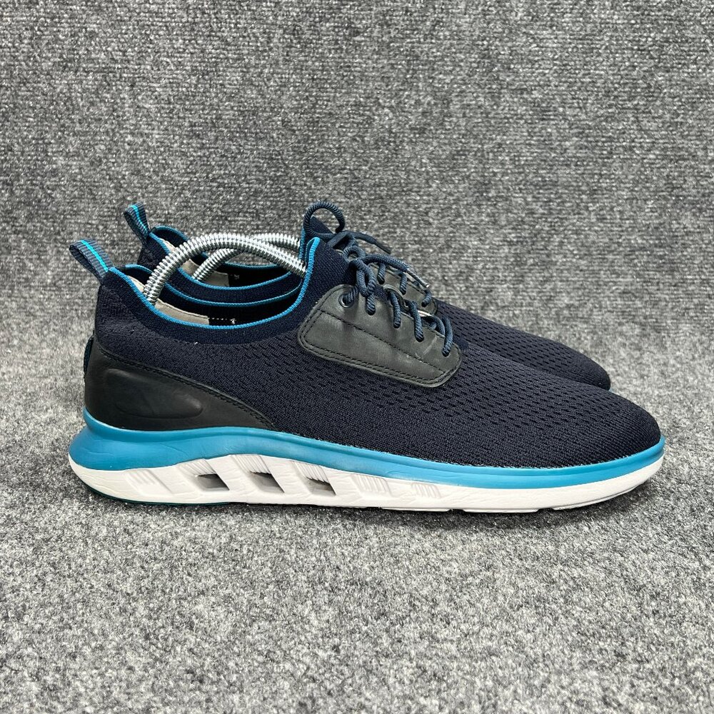 Johnston Murphy Move Sneakers Men's Sz 12 Blue Knit Business Casual Fashion Shoe